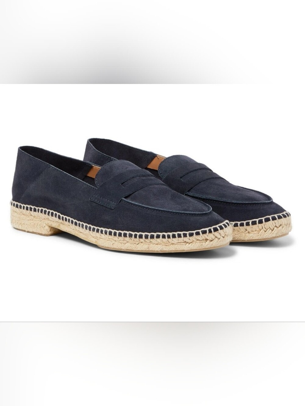 Castañer - Nacho Collapsible-Heel Suede Espadrille Loafers - Blue